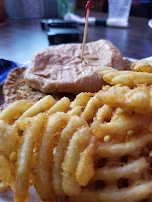 Waffle Fries and Tenderloin Sandwich